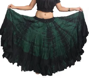 Wevez Women's 25 Yard Casual High Waist Long Maxi Skirt with Elastic Waistband Flared Cotton Skirts for Women