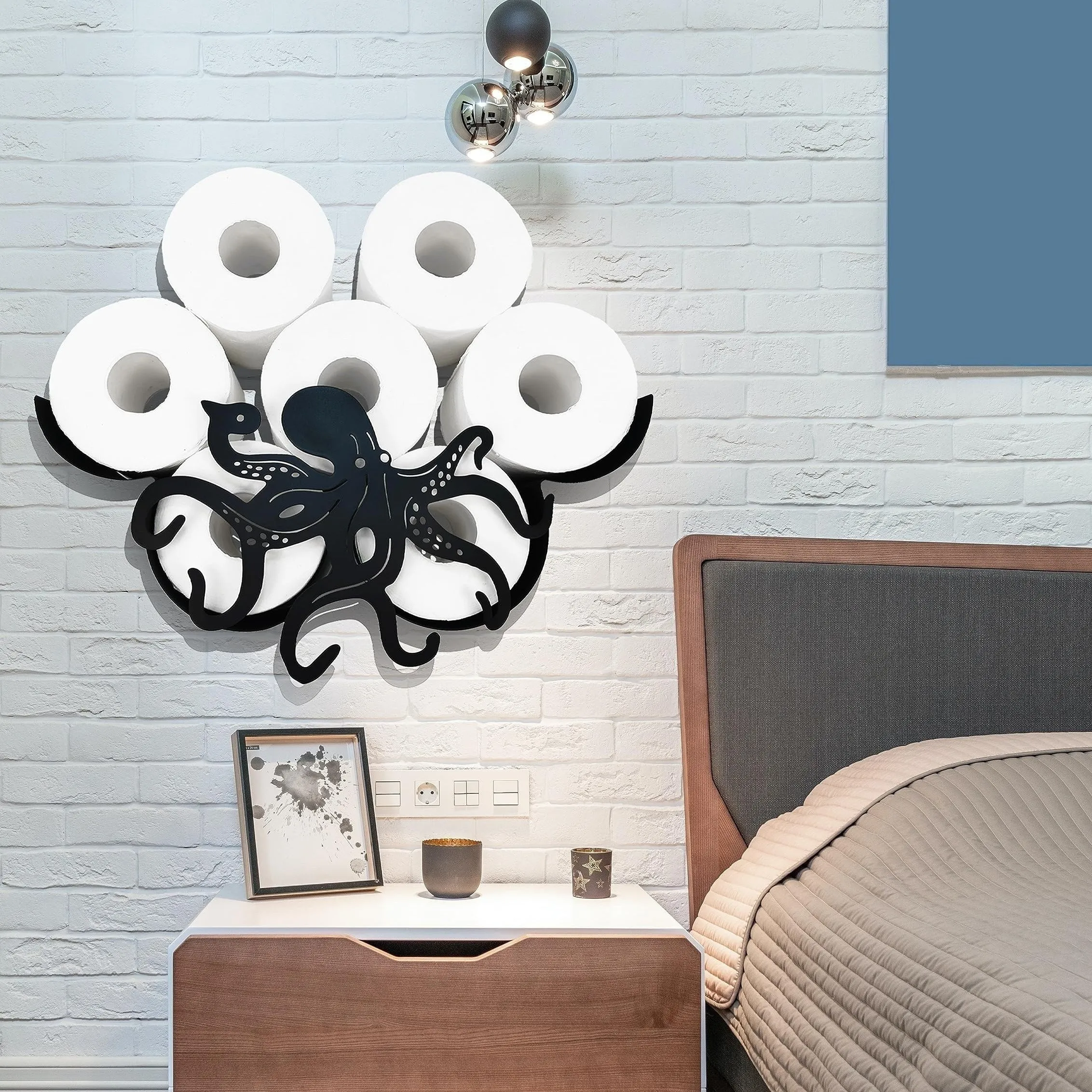 Whimsical Octopus Toilet Paper Holder Rack