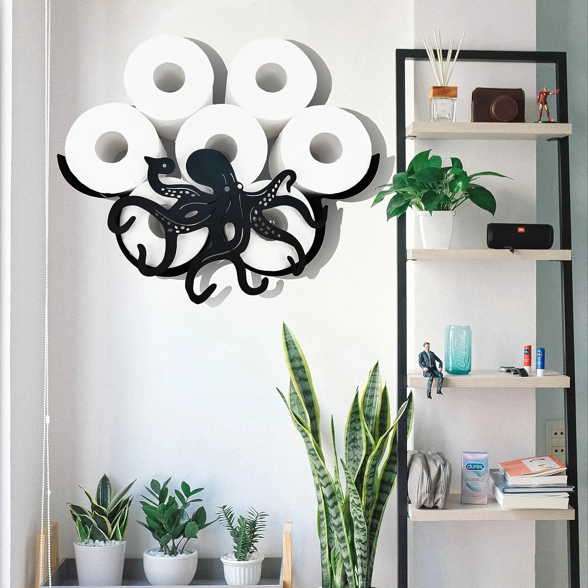 Whimsical Octopus Toilet Paper Holder Rack