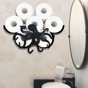 Whimsical Octopus Toilet Paper Holder Rack