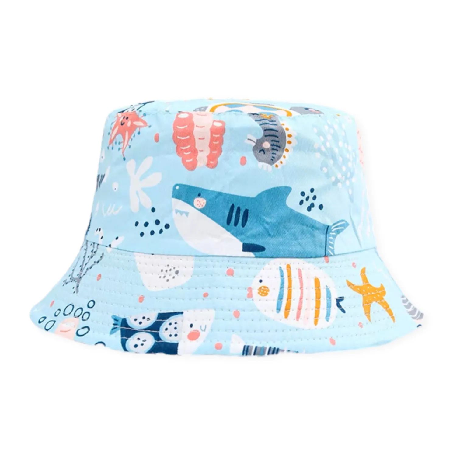 Whimsical Waterworld (Blue) Bucket Hat