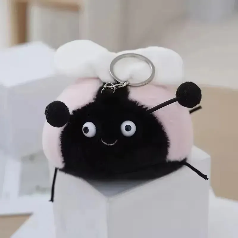Whimsical Wings Plush Ladybug Keychain
