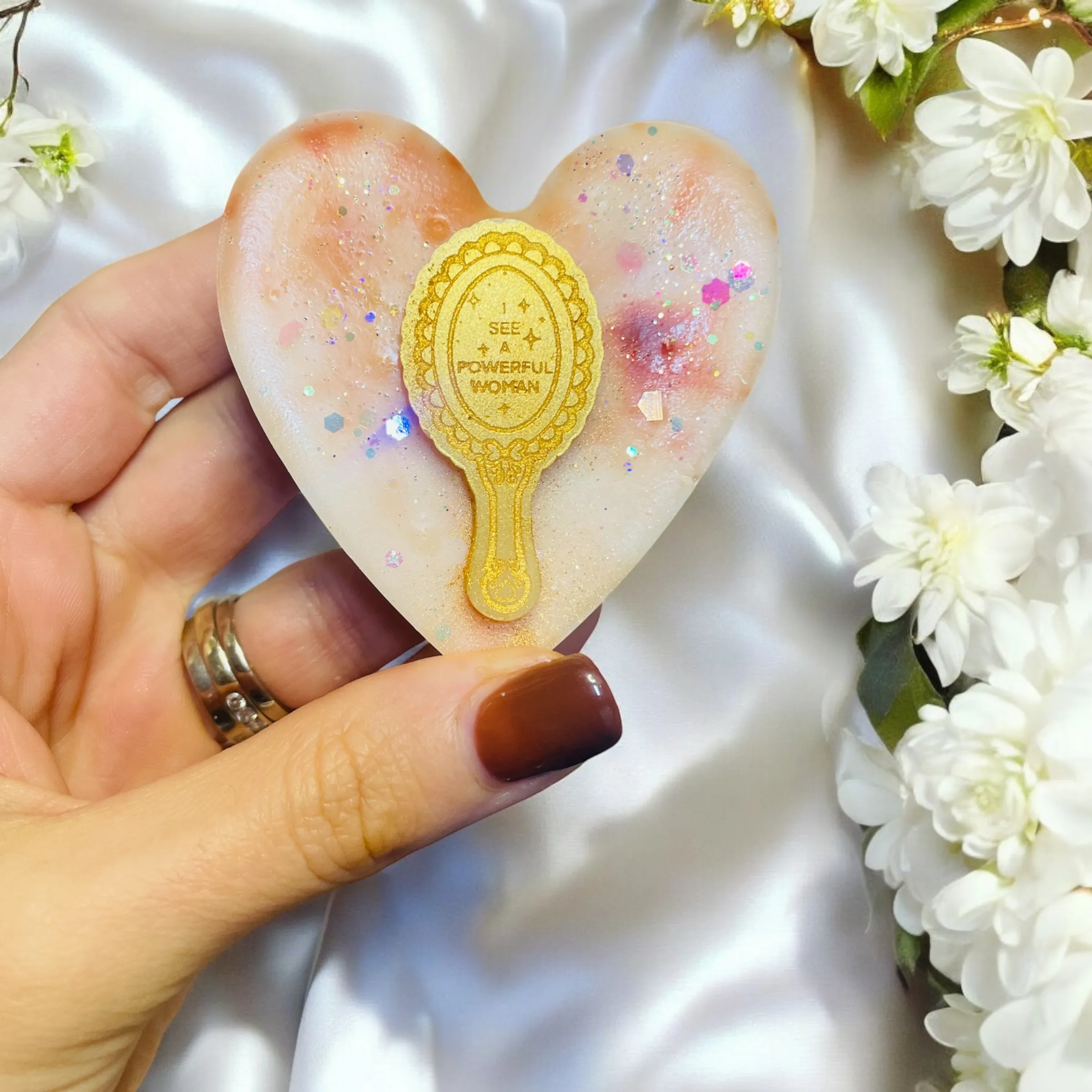 White Musk & Golden Maple 'Heart Slab'