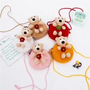 Wholesale orange plush children's backpack   JDC-SD-JiaQ111