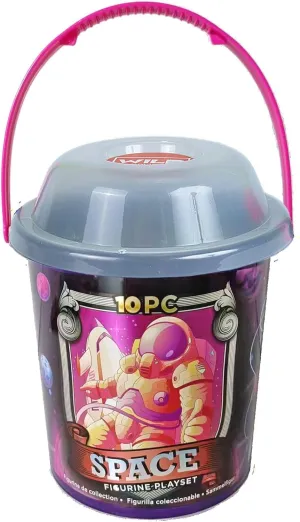 Wild Republic Bucket Space, Toy Figures, 6 Pieces, Perfect for Interactive Play
