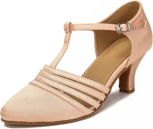 Women Ballroom Dance Shoes Closed Toe Dancing Shoes Latin Salsa Dance Shoes ZB12