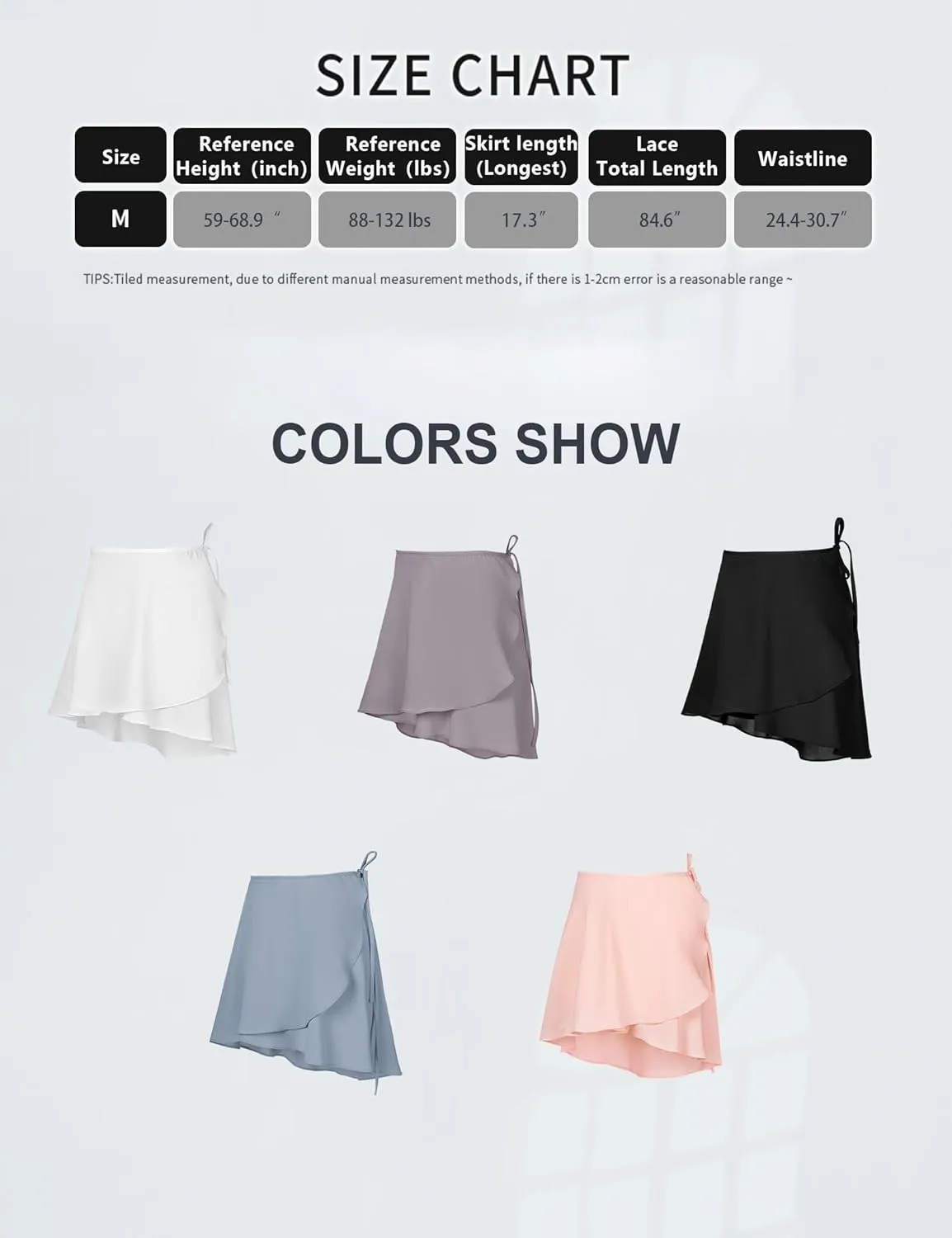 Women Chiffon Wrap Ballet Dance Skirt