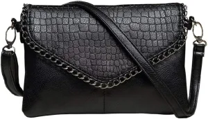 Women Crossbody Bag, Leather Shoulder Bag Envelope Bag Satchel Stylish Ladies Messenger Bags Purse and Handbags