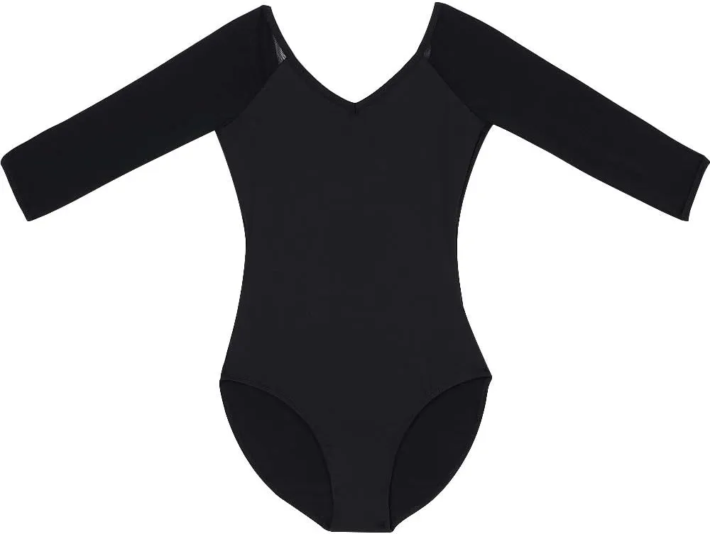 Women's Ballet Dance Leotards Dance Bodysuit 3/4 Sleeve Leotards