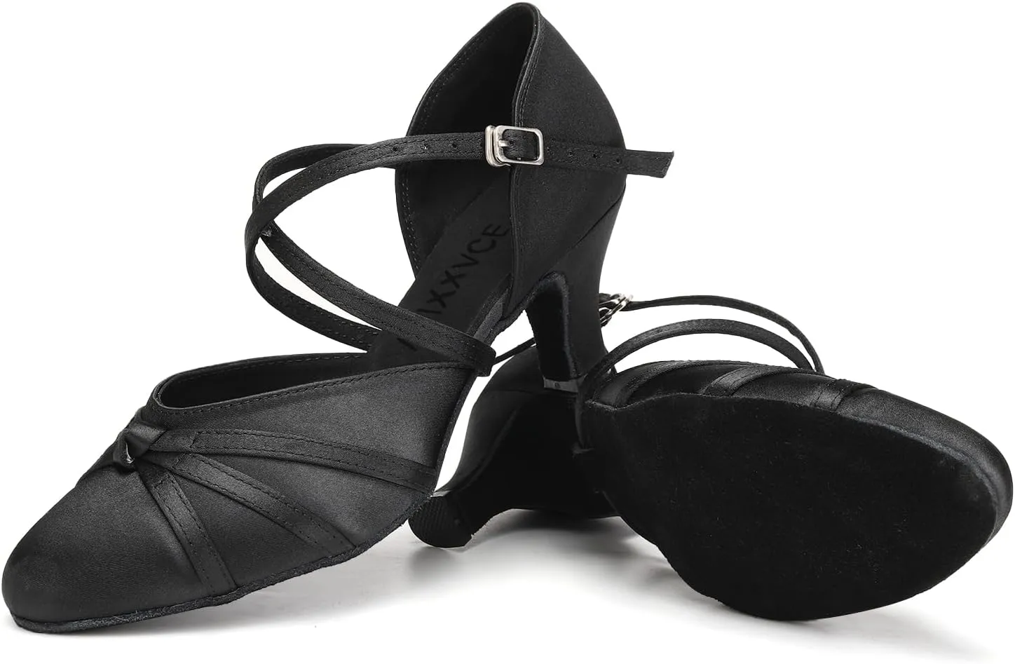 Women's Ballroom Dance Shoes Closed Toe Latin Salsa Ladies Waltz Social Dancing Heels Shoes