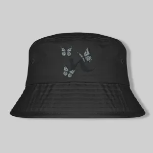 Women's Bucket Hat – Butterfly Embroidery