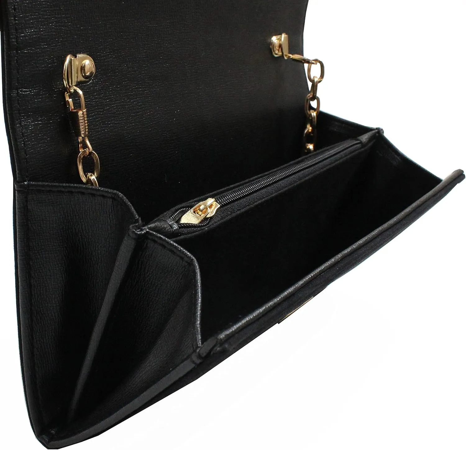 Women's Evening Bag ，Envelope Clutch Purse Handbag Detachable Chain Crossbody Bag for Women Wedding Party Shoulder Bag
