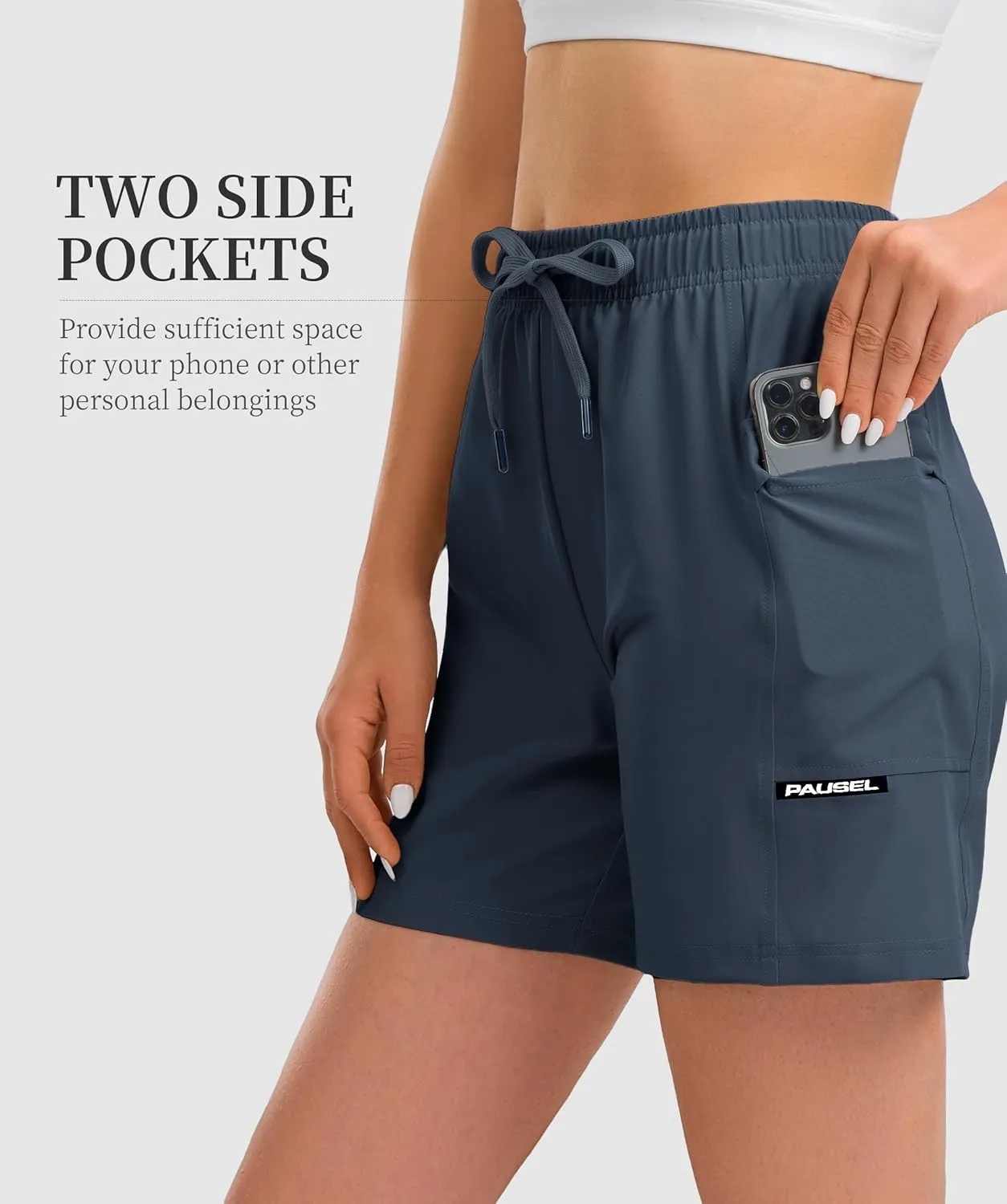 Women's Hiking Cargo Casual Shorts 6 inches Lightweight Quick Dry Athletic Shorts for Golf Workout Travel Summer 2025