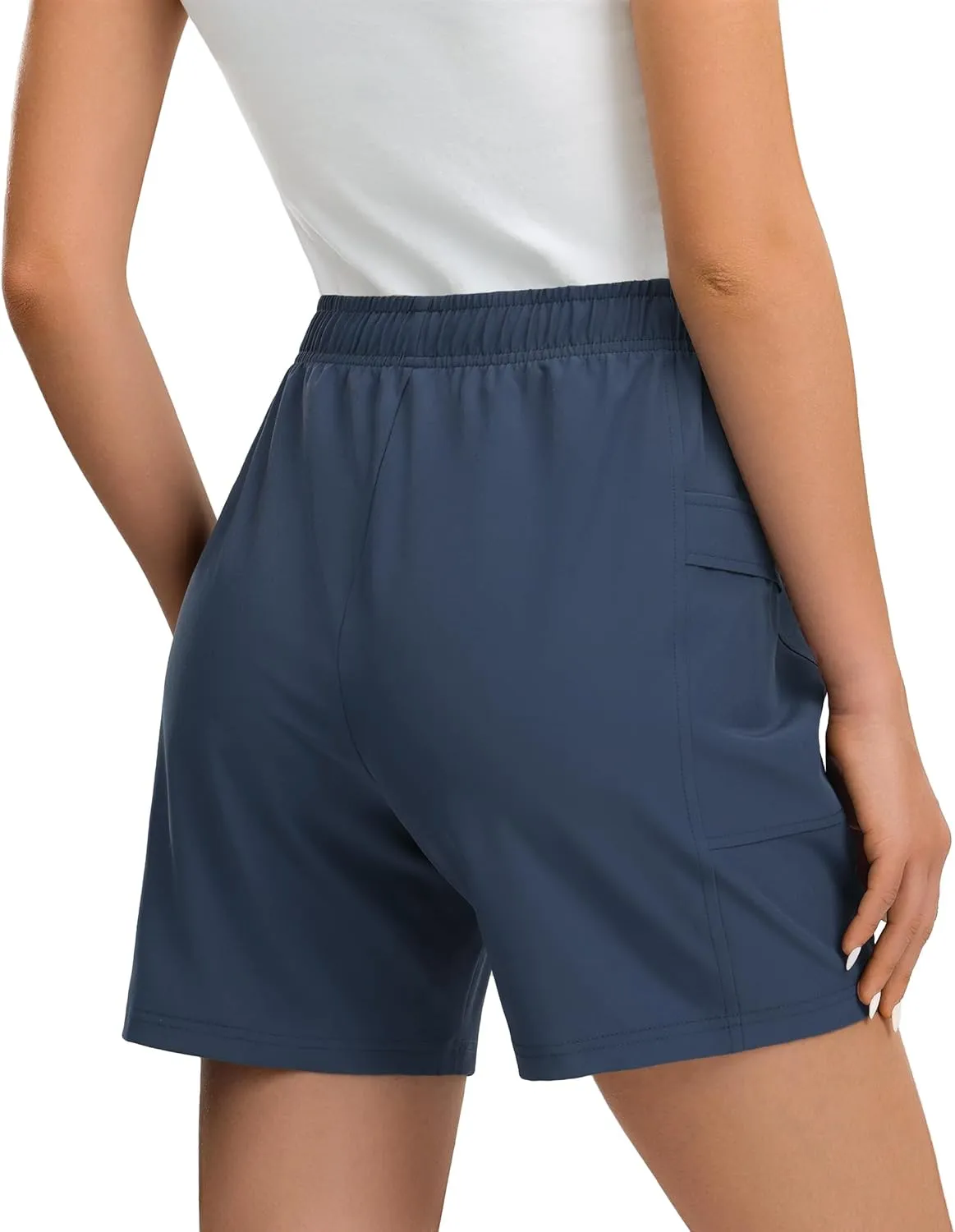Women's Hiking Cargo Casual Shorts 6 inches Lightweight Quick Dry Athletic Shorts for Golf Workout Travel Summer 2025