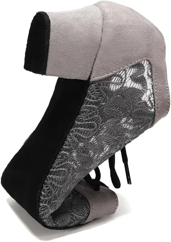 Women's Lace-up Latin Dance Shoes Low Heel Open Toe Ballroom Salsa Dance Practice Shoes Suede Sole