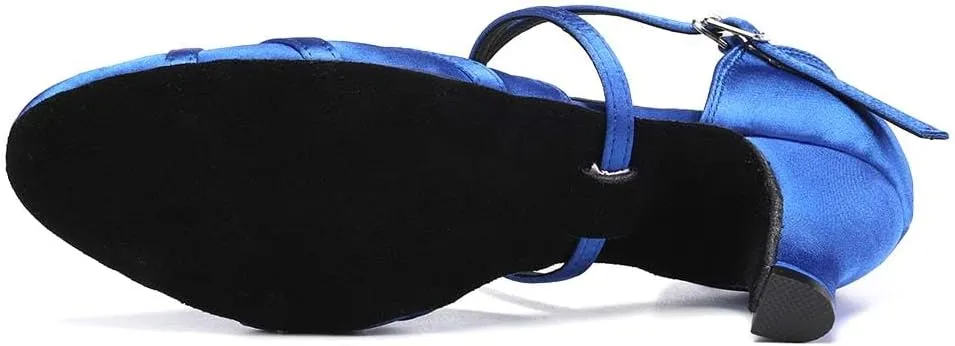 Women's Latin Ballroom Dance Shoes Closed Toe Salsa Waltz Tango Performance Dancing Practice Shoes