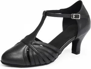 Women's Latin Dance Shoes Closed Toe Ballroom Dancing Practice Shoes CMJ-511