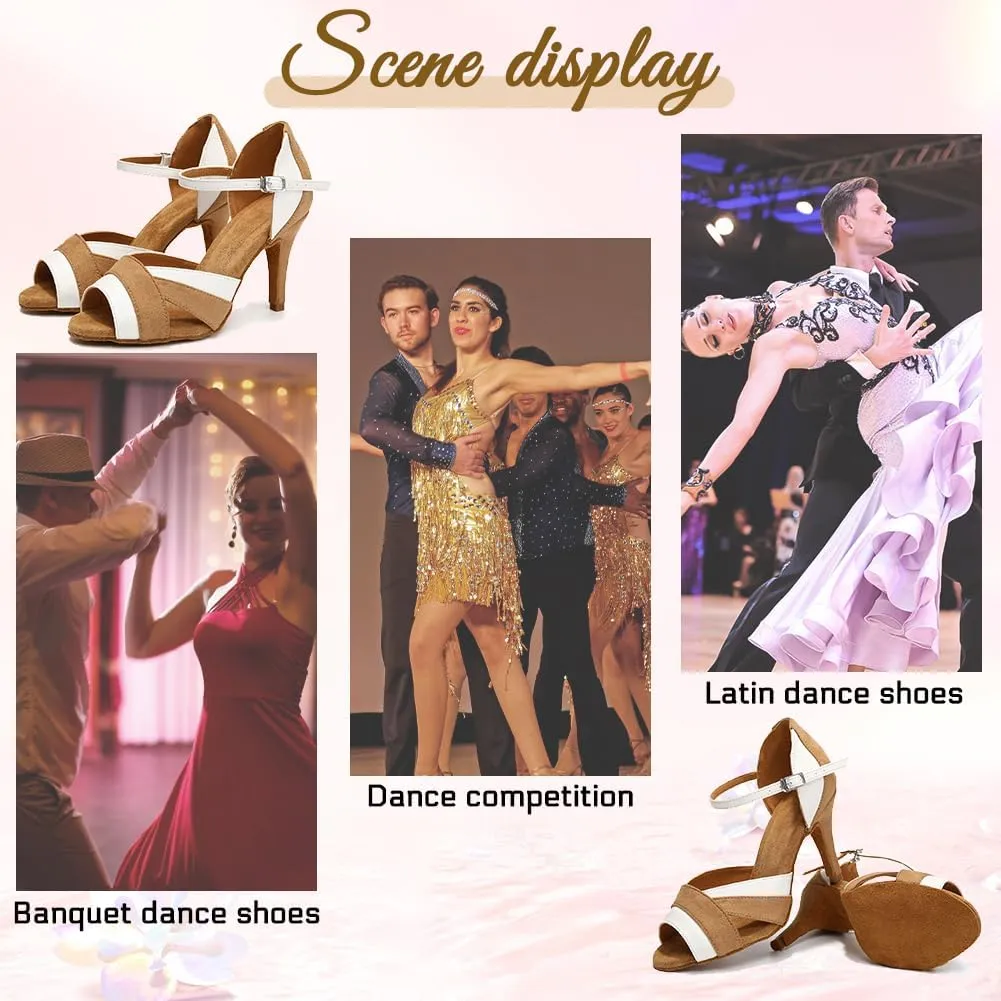 Women's Latin Salsa Elegant Ballroom Dance Shoes for Party Performance