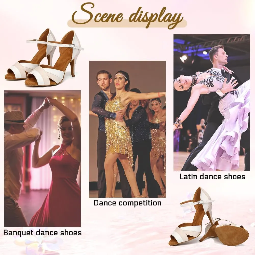 Women's Latin Salsa Elegant Ballroom Dance Shoes for Party Performance