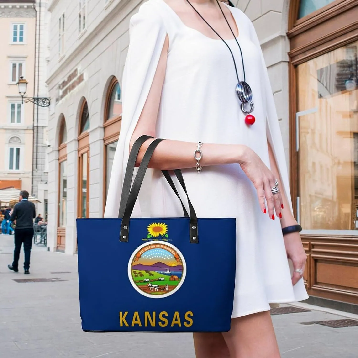 Women's Leather Tote Bag Fashion Handbag for Work Travel Shopping Daily Use Large Capacity Shoulder Purse