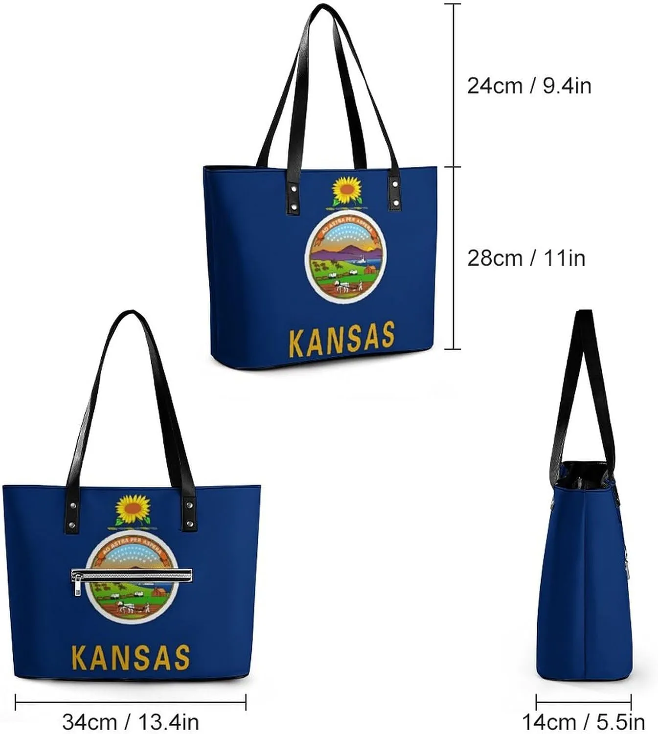 Women's Leather Tote Bag Fashion Handbag for Work Travel Shopping Daily Use Large Capacity Shoulder Purse