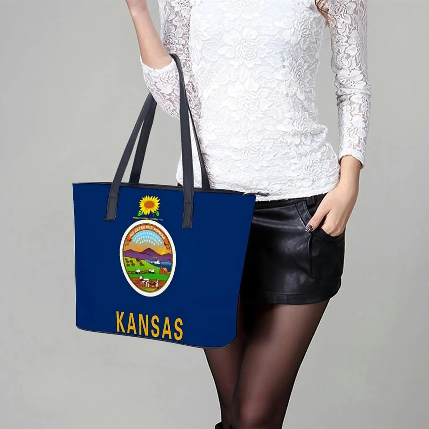 Women's Leather Tote Bag Fashion Handbag for Work Travel Shopping Daily Use Large Capacity Shoulder Purse