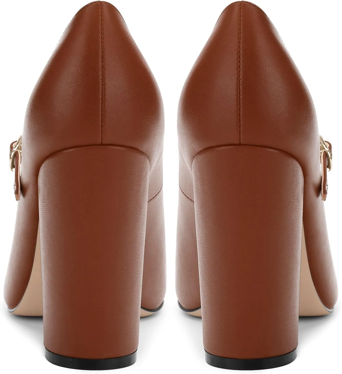 Women's Pumps Heels, Pointed Toe Tuxedo Solid Pumps, Fashion Backstrap Pumps Shoes for Women