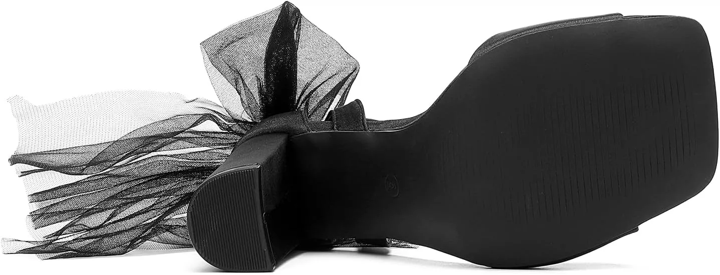 Women's Satin Wedding White Bow Heels for Women Block Chunky White Heels Wedding Shoes for Bride White Dress Shoes for Women White Wedge Heel Bow