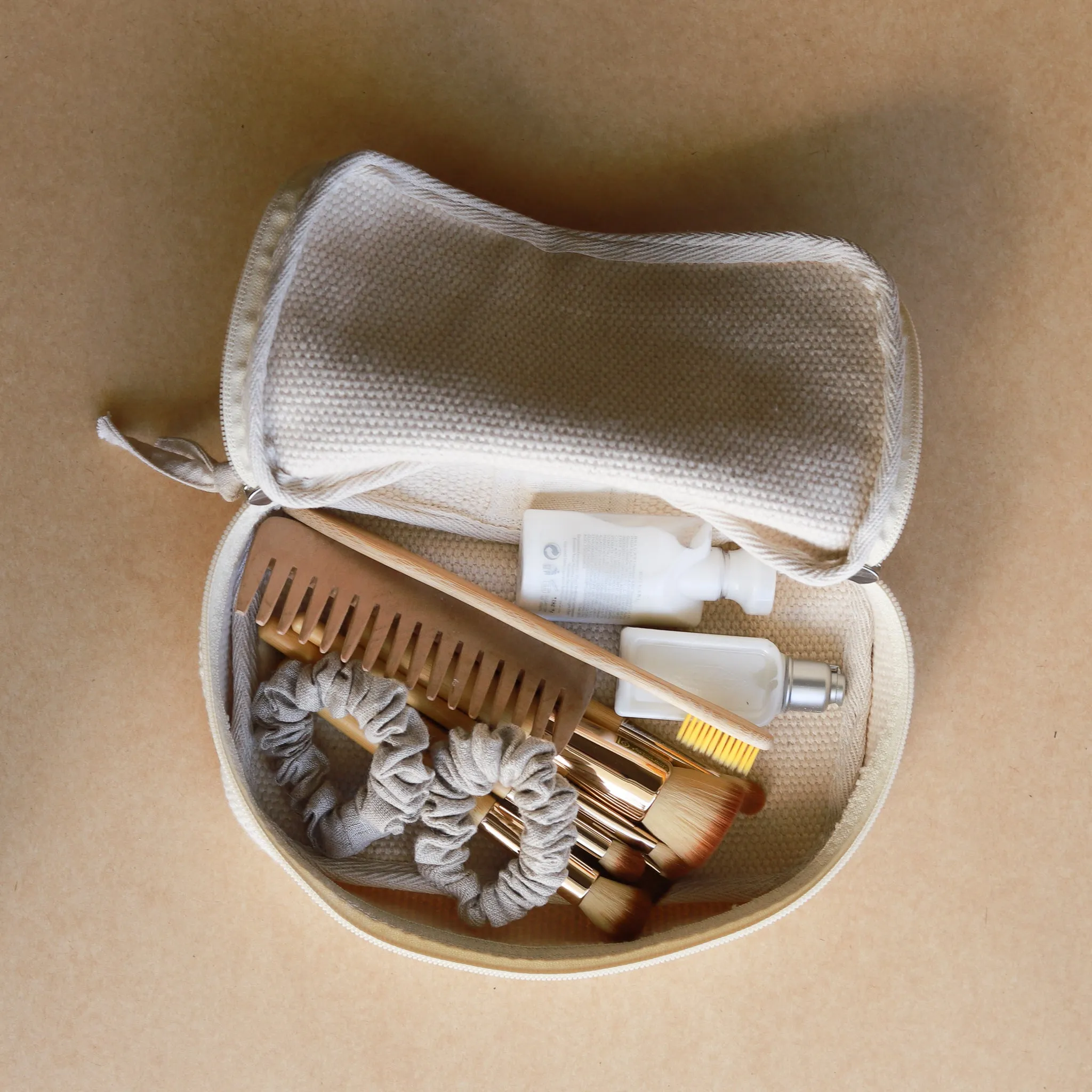 Woven Cotton Box Pouches - Set of 3