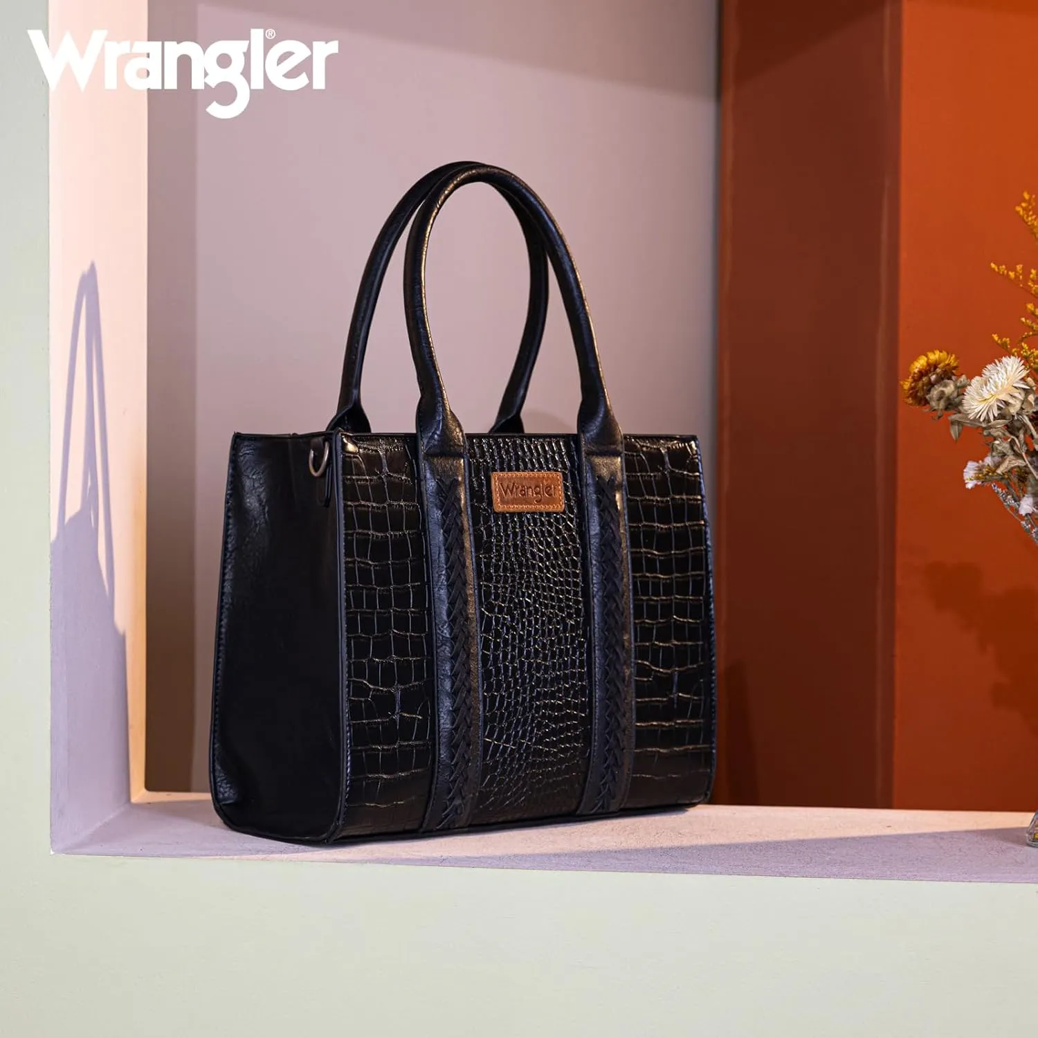 Wrangler 3Pcs Purses for Women Tote Bag Crossbody Handbag Sets with Strap