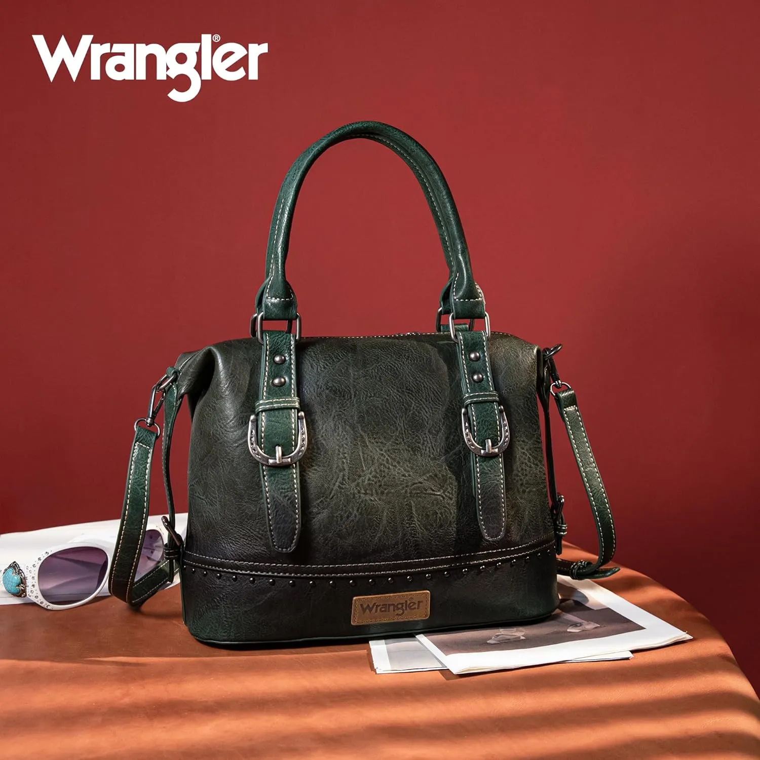 Wrangler Doctor Bag Top Handle Purse Hobo Shoulder Barrel Satchel Handbags for Women
