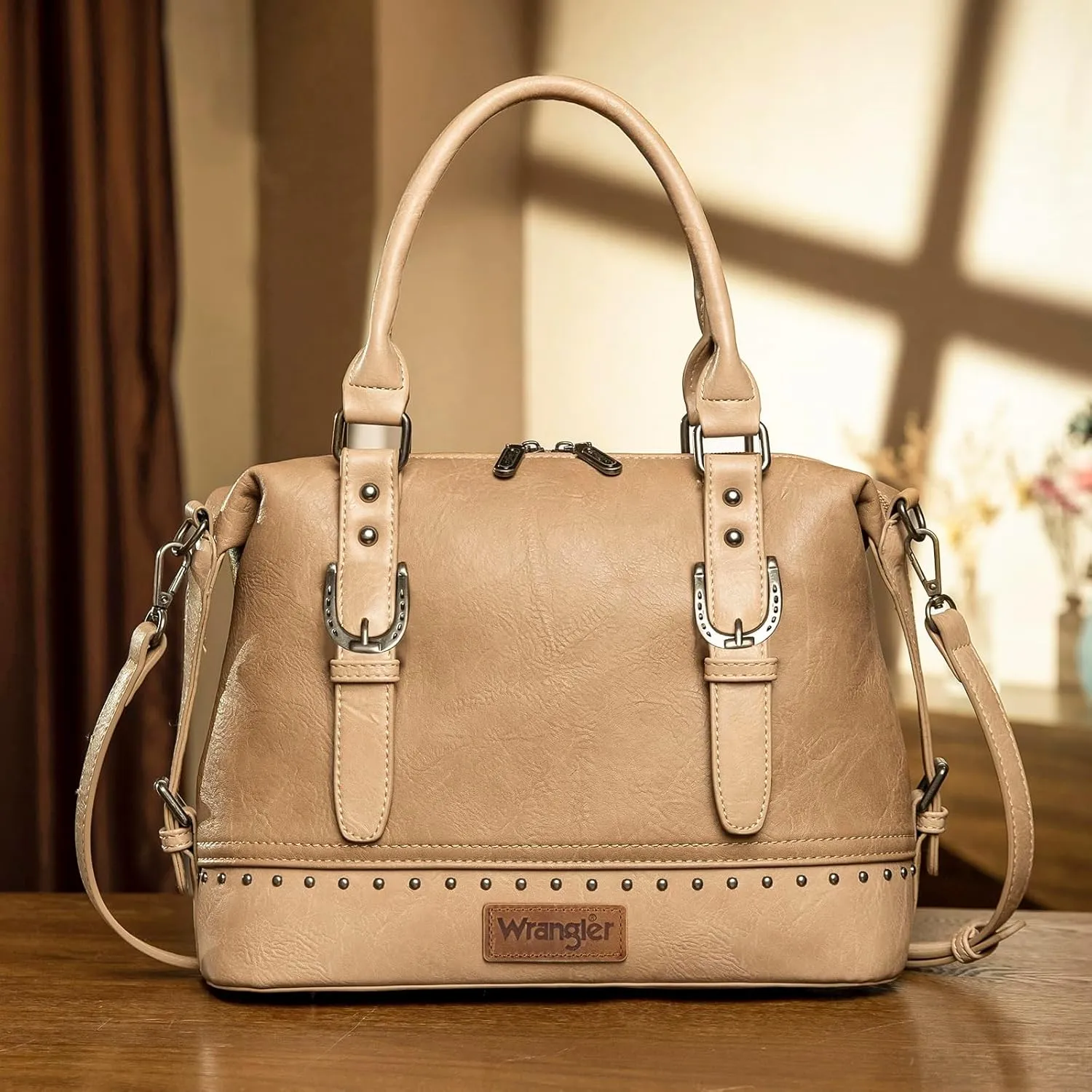 Wrangler Doctor Bag Top Handle Purse Hobo Shoulder Barrel Satchel Handbags for Women