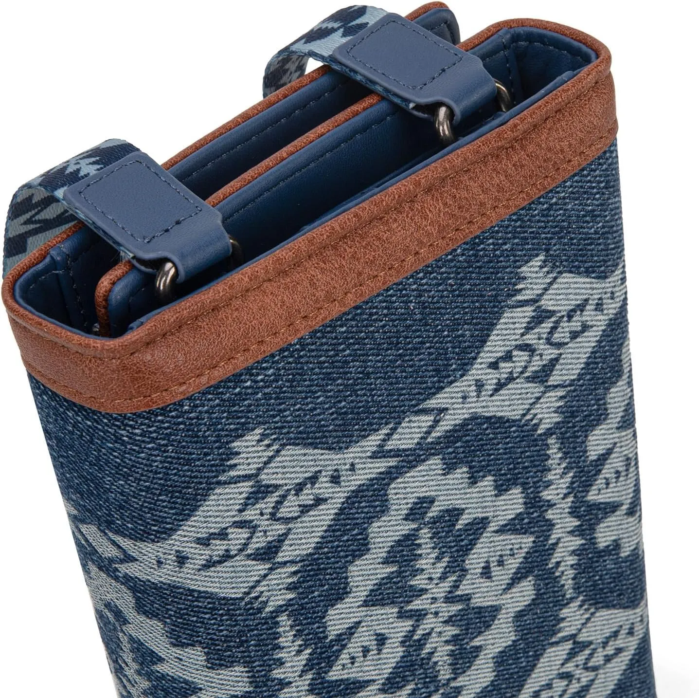 Wrangler Wristlet Wallets for Women Aztec Shoulder Bag Clutch Purses with Cellphone Bag