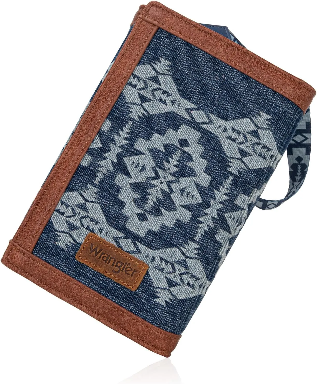 Wrangler Wristlet Wallets for Women Aztec Shoulder Bag Clutch Purses with Cellphone Bag