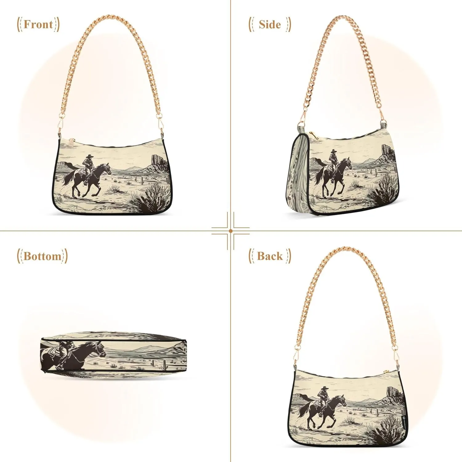 Xray Flowers Fantasy Trendy Purse Hobo Party Clutch Women Designer Handbags Chain Small Shoulder Bag