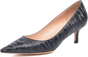 YDN Women's Low Kitten Heeled Pumps Pointed Toe Dress Shoes for Office Lady Soft Suede Size 4-16 US