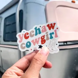 Yeehaw Cowgirl Sticker
