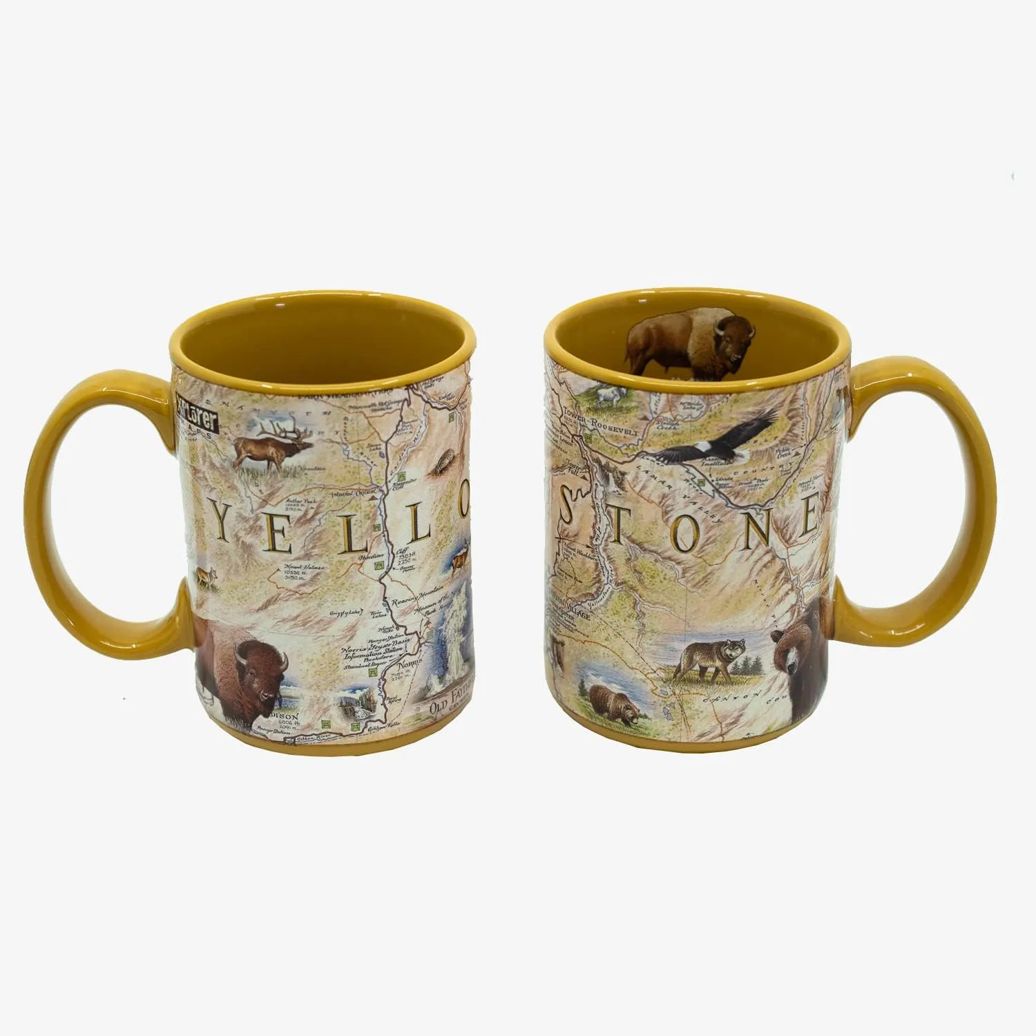 Yellowstone National Park Ceramic Mug (16oz) – BPA-Free Coffee Cup for Hot & Cold Drinks – Perfect for Office, Home, or Gift