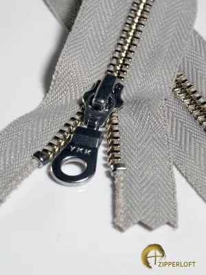 YKK #4.5 Nickel-Silver (4-12" / 10.2-30.5cm) - 576 Harbour Grey