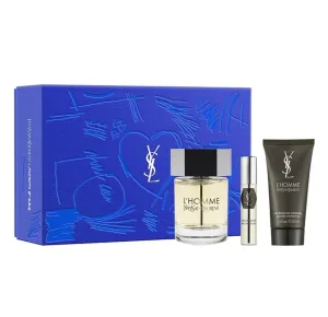 YVES SAINT LAURENT L'Homme 3-Pcs Gift set (Eau de Toilette Spray 3.4 fl oz   Shower Gel 1.7 Fl Oz   Eau de Toilette Spray 0.34 fl oz)