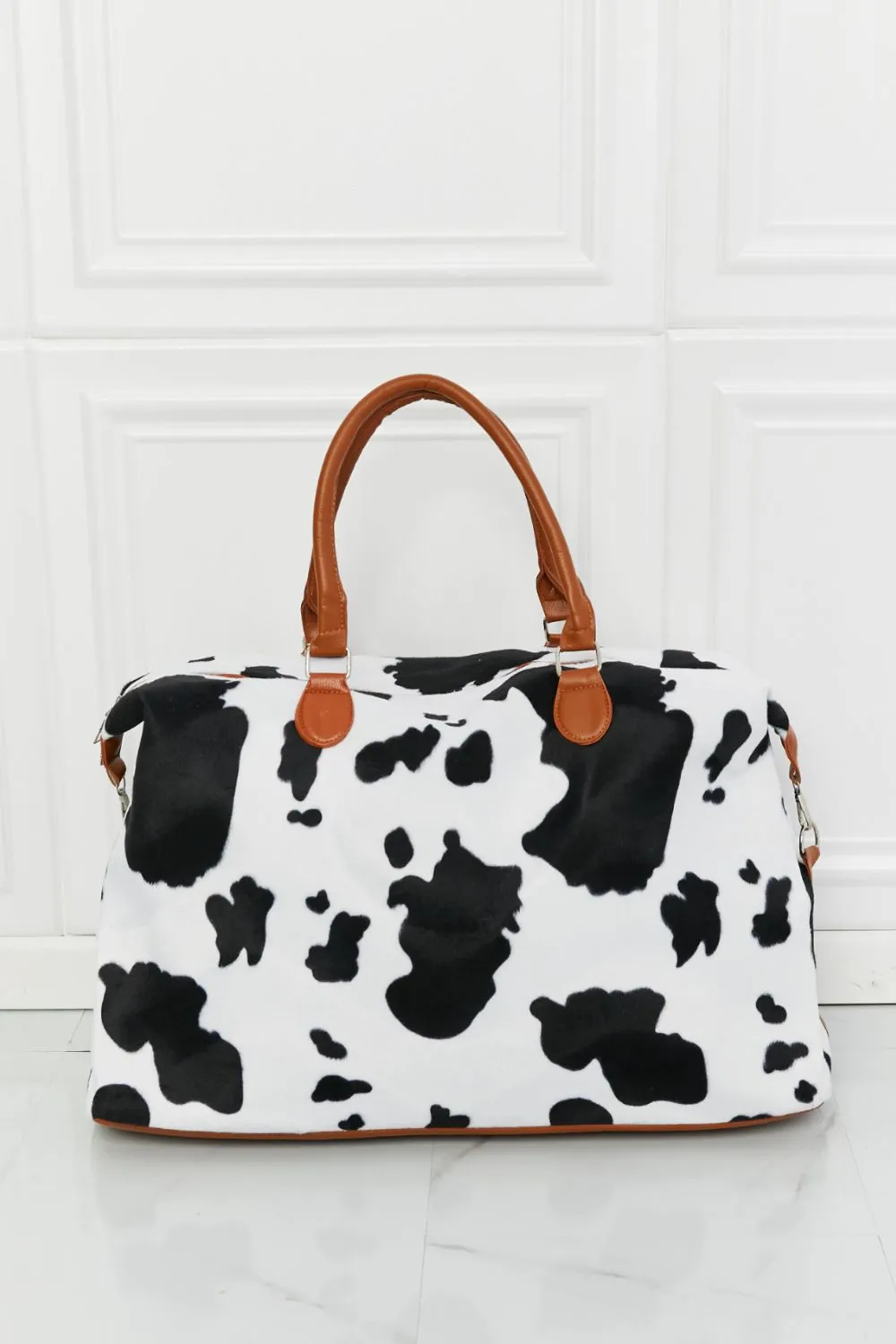 Zephariel Animal Print Plush Weekender Bag