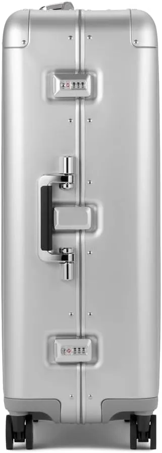 ZERO Halliburton Classic Aluminum 3.0 Large Zipperless Luggage, Hardside Check-in, Four Wheels, Auto-Return Pull Handle, Double Latch Locks- TSA Accepted, Interior Divider, 28-Inch, 88L, Sunset Gold